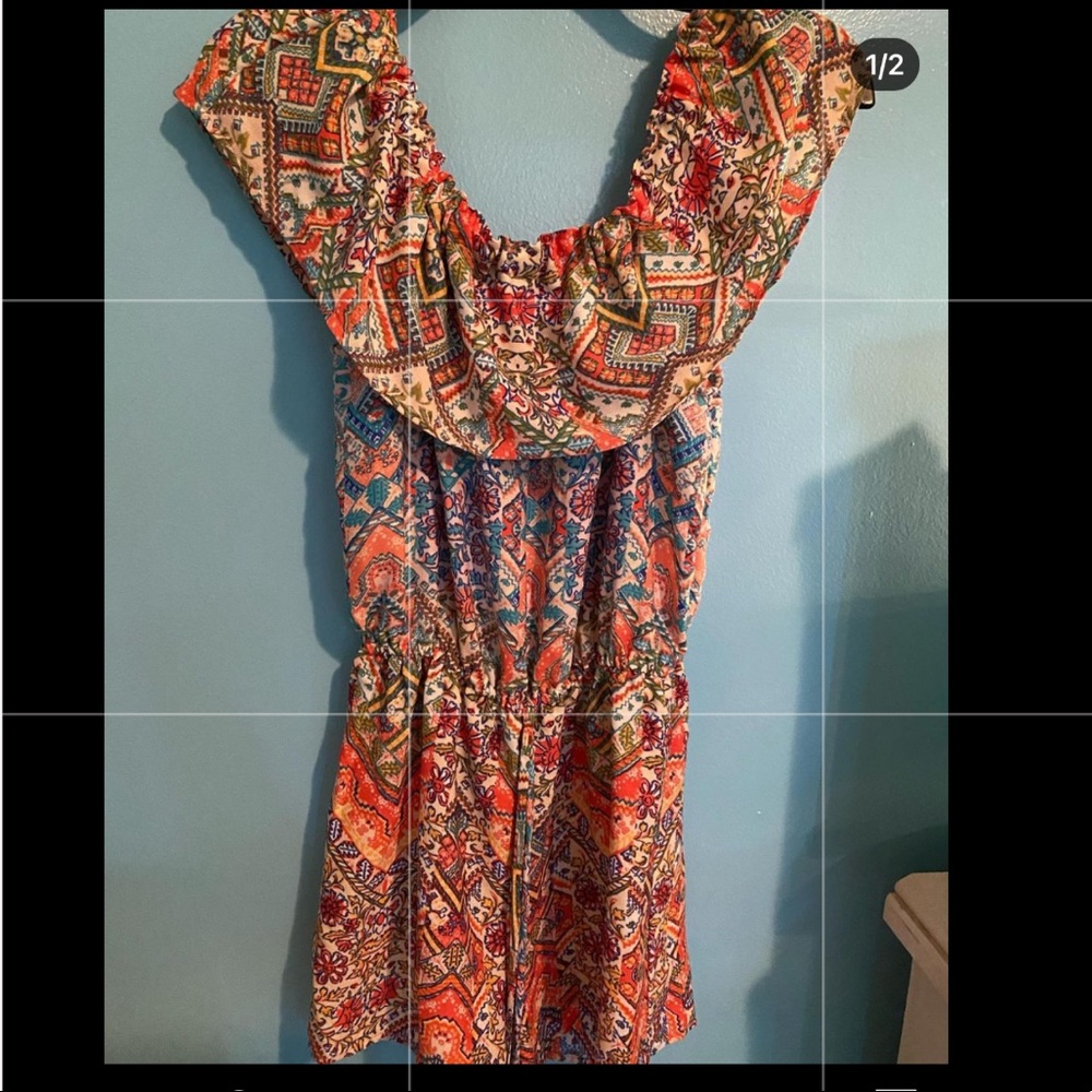 off the shoulder romper